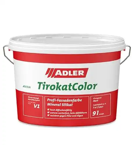 Silikatfarbe für Außen ADLER AVIVA Tirokat-Color, 9 Liter, B17/5 Lauch