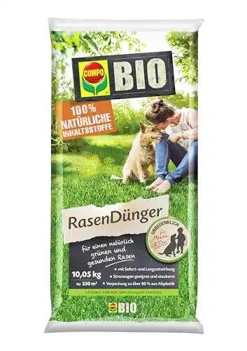 Compo Bio Rasendünger mit Langzeitwirkung für gesunden Rasen