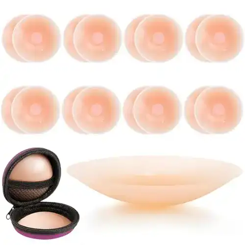 Nippel Cover RoserRose 5 Paar wiederverwendbare Nippelpads aus Silikon