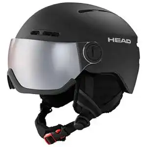 Skihelm Head Knight Visier für Erwachsene, Unisex, Schwarz, M/L