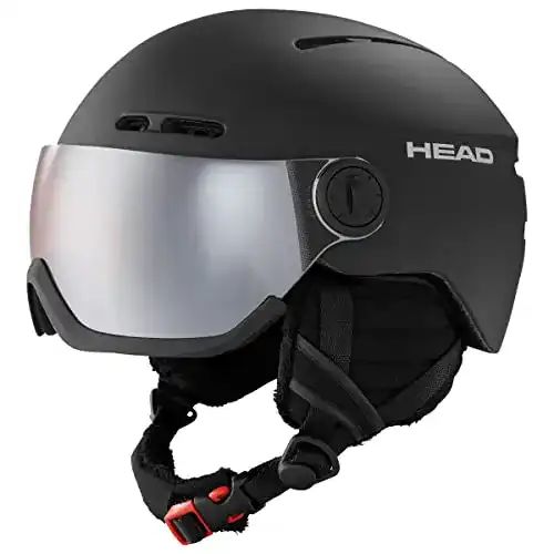Skihelm Head Knight Visier für Erwachsene, Unisex, Schwarz, M/L