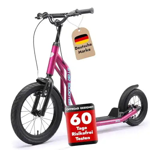 Roller mit Luftreifen Star Scooter für Kinder ab 7 bis 8 Jahren