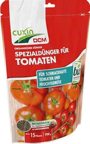 Tomatendünger Cuxin Bio mit 3 Monaten Langzeitwirkung