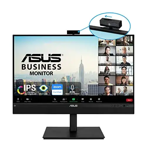 ASUS Business BE27ACSBK Monitor mit Webcam, 27 Zoll WQHD