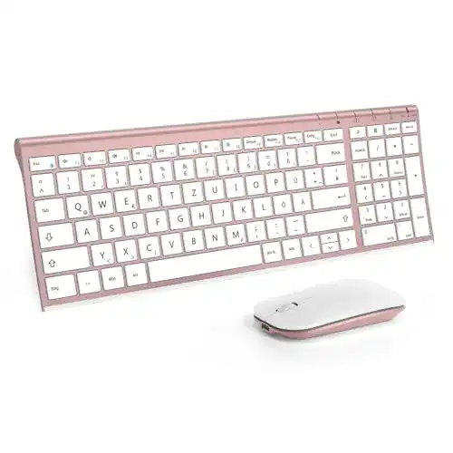Seenda WGJP-031B Kabelloses Tastatur-Maus-Set
