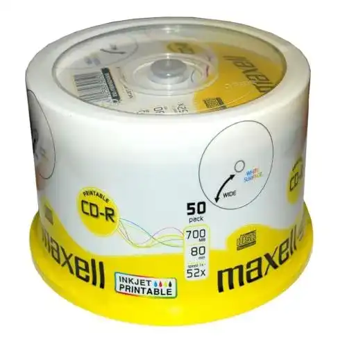 Maxell CD-R Recordable 700MB 80min 52x bedruckbar 50er Pack