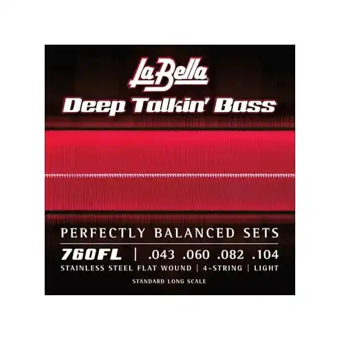 Basssaiten La Bella 760FL Flatwound 043/104 für E-Bass