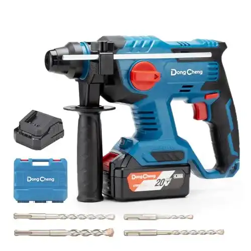 Bohrhammer SDS Plus Dong Cheng Akku 18V mit 4Ah Akku und Ladegerät