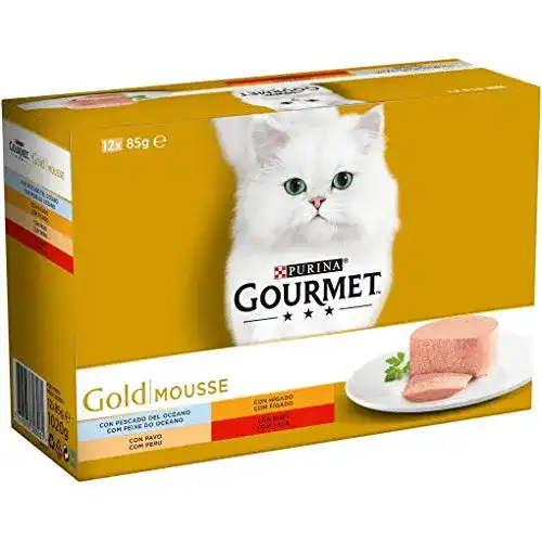 Gourmet Katzenfutter Purina Gold Mousse Sortiert 12 x 85 g