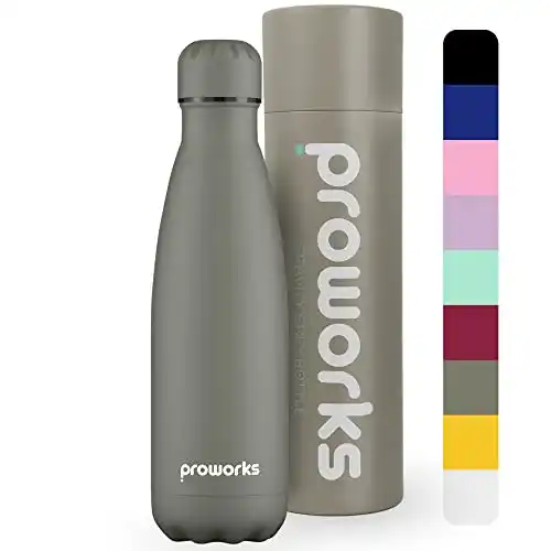 Edelstahl-Trinkflasche 1 Liter von Proworks