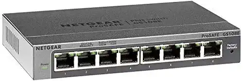 Netgear GS108E Managed Switch mit 8 Gigabit Ports