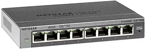 Netgear GS108E Managed Switch mit 8 Gigabit Ports