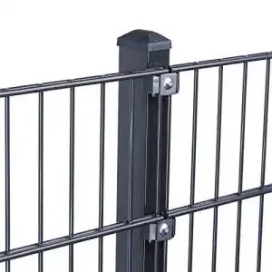 Doppelstabmattenzaun Hori Komplettset 6/5/6 mit Klemmhaltern