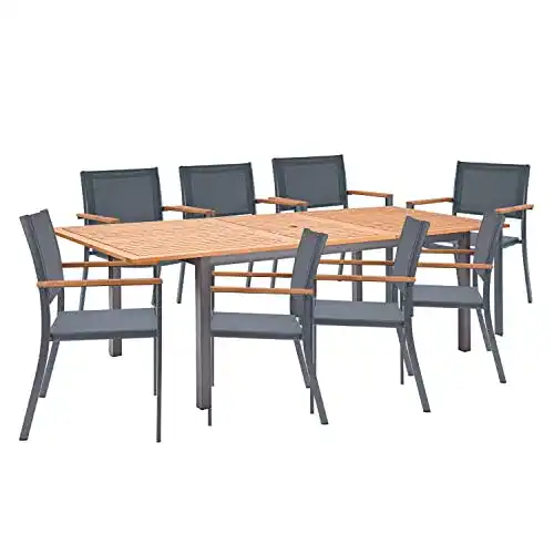 Gartenmöbel Set für 8 Personen mit Gartentisch Oris