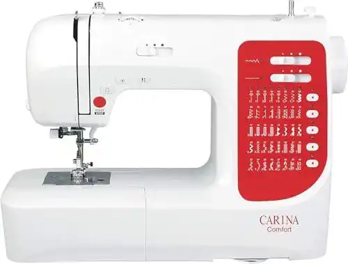 Freiarm-Nähmaschine Carina Comfort mit 40 Stichprogrammen und Zubehör