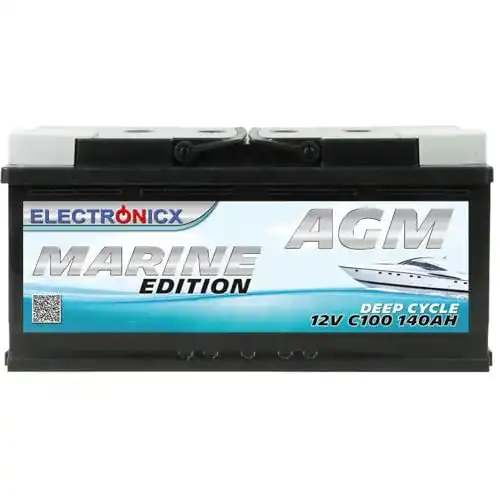 AGM-Batterie Electronicx 140Ah 12V für Wohnmobile und Boote