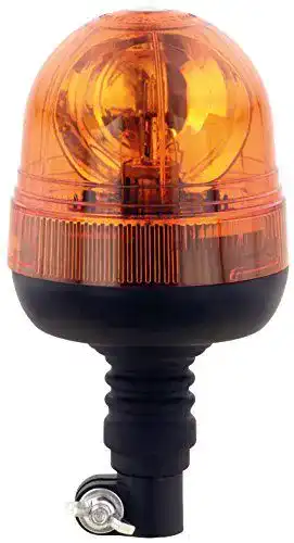 Rundumleuchte AdLuminis Halogen Orange mit flexiblem Fuß für Fahrzeuge
