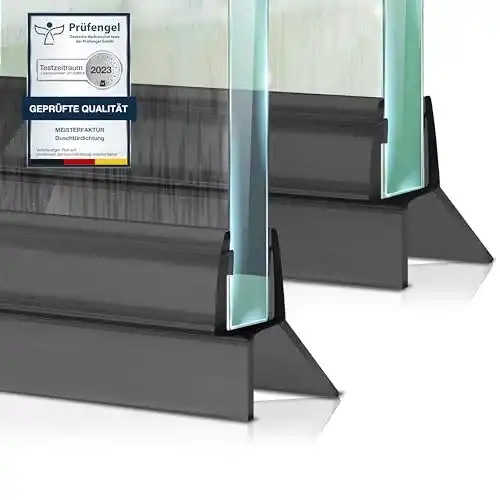 Duschdichtungen Meisterfaktur 2x in Schwarz