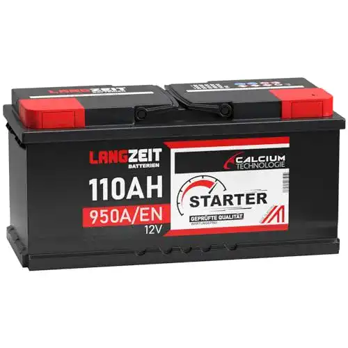 Autobatterie 110Ah 12V 950A/EN Langzeit Starterbatterie