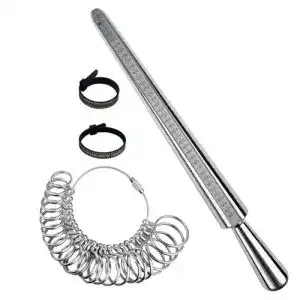 Ringgrößenmesser Set von Baxcdyswe 4-teiliges Ringmessgerät für Finger