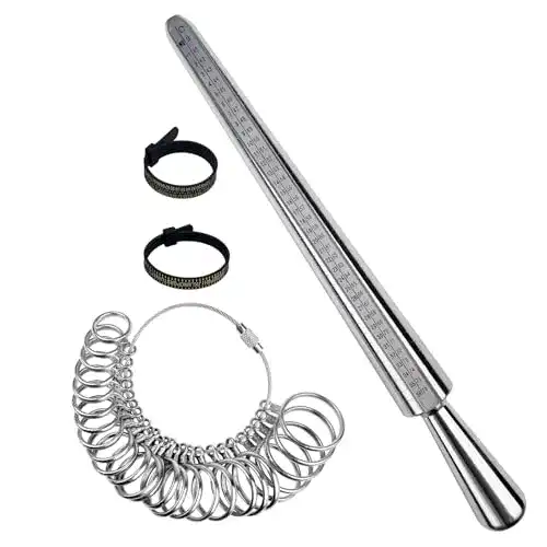 Ringgrößenmesser Set von Baxcdyswe 4-teiliges Ringmessgerät für Finger