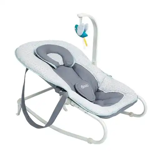 Babywippe Babymoov Graphik Blue mit 5-fach verstellbarer Rückenlehne