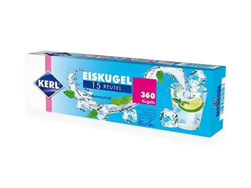 Eiswürfelbeutel für 360 Eiskugeln mit Selbstverschluss