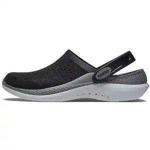 Crocs LiteRide 360 Clog für Unisex Erwachsene in Schwarz/Grau