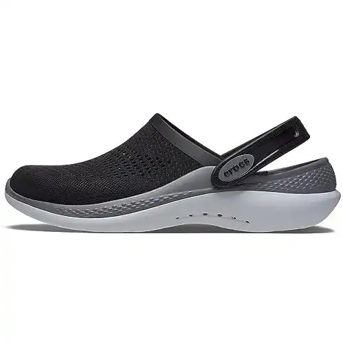 Crocs LiteRide 360 Clog für Unisex Erwachsene in Schwarz/Grau