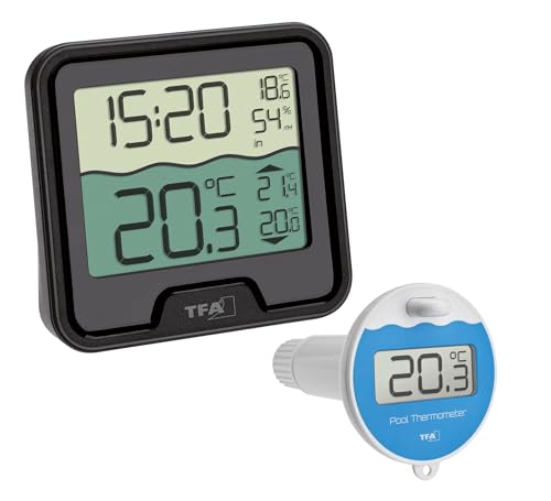 Poolthermometer Funk TFA Dostmann Marbella – Digitales Schwimmthermometer