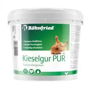 Kieselgur Röhnfried PUR (600 g) – Naturbelassene Kieselerde für Stall und Garten