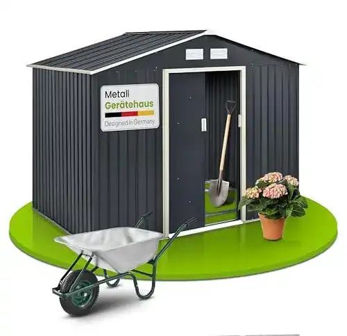 Metallgerätehaus XL von Juskys mit 9m³ Stauraum