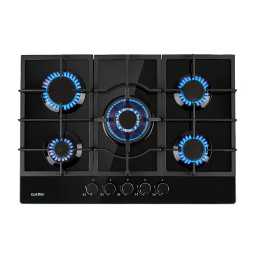 Gaskochfeld 75 cm mit 5 Flammen von Klarstein für verschiedene Anwendungen