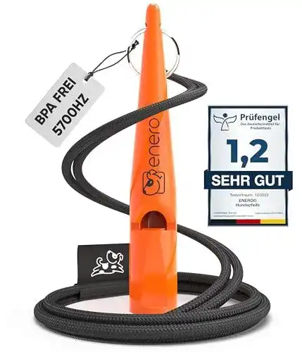 Hundepfeife mit Umhängeband für effektives Hundetraining