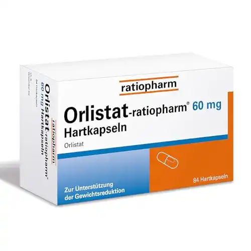 Fettbinder Ratiopharm Orlistat 60 mg Hartkapseln zur Gewichtsreduktion