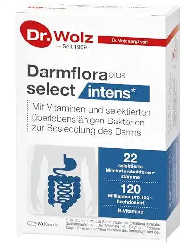 Darmbakterien-Kapseln Dr. Wolz Darmflora plus select intens – 80 Kapseln