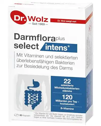 Darmbakterien-Kapseln Dr. Wolz Darmflora plus select intens – 80 Kapseln