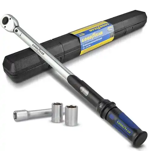 Drehmomentschlüssel 3/8 Zoll von Goodyear, einstellbar von 42 bis 210 Nm
