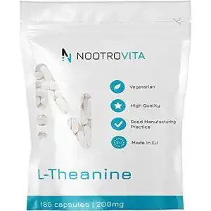 L-Theanin Nootrovita 200mg 180 Kapseln für Stressabbau und Konzentration