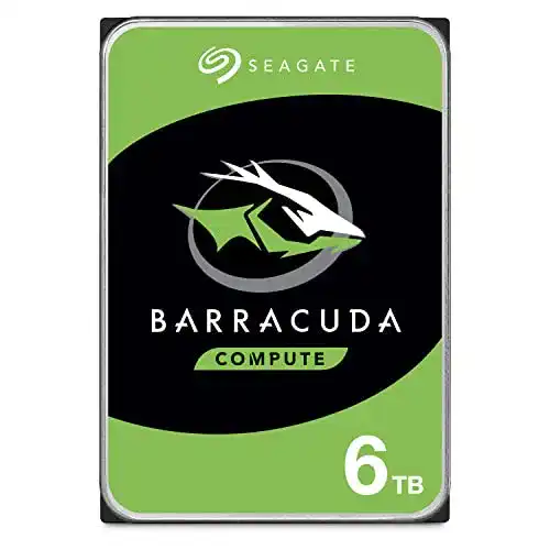Seagate Barracuda 6TB interne Festplatte HDD, 3,5 Zoll, 5400 U/Min