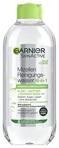 Garnier Mizellen Reinigungswasser – Gesichtswasser für empfindliche Haut