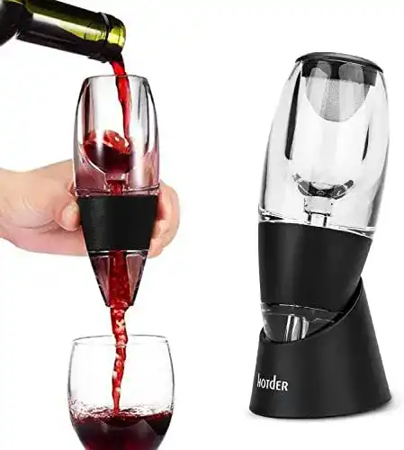 Weinbelüfter hotder Weindekanter mit Standfuß und Venturieffekt