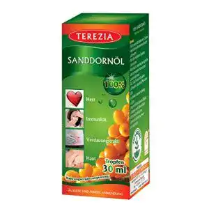 Sanddornöl Terezia 100% Tropfen zur Unterstützung von Immunsystem, Haut und Verdauung