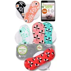Waschbare Stoffbinden aus bio Baumwolle im 6-Pack