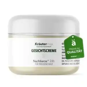 Nachtkerzenöl-Creme für Gesichtspflege mit reinen Inhaltsstoffen