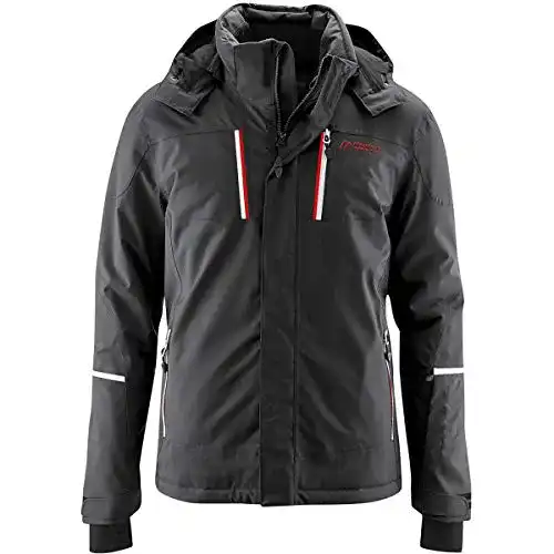 Maier Sports Herren Skijacke Lupus in Schwarz, Größe 48