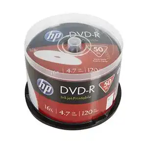 DVD-R HP 4.7GB 120Min 16x Cakebox mit 50 Discs