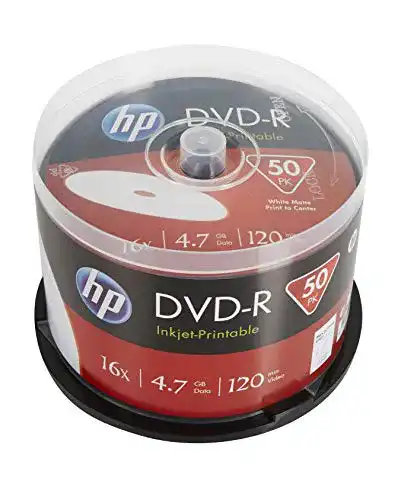 DVD-R HP 4.7GB 120Min 16x Cakebox mit 50 Discs