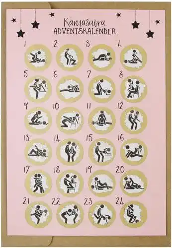 Erotik-Adventskalender Cl&Mh mit Rubbelkarte für Weihnachten