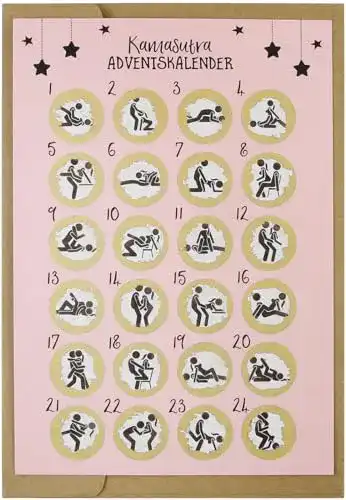 Erotik-Adventskalender Cl&Mh mit Rubbelkarte für Weihnachten